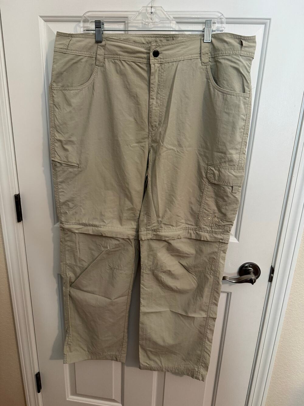 American Outback Women’s Convertible Hiking Pants Fishing Beige Ivory 2X